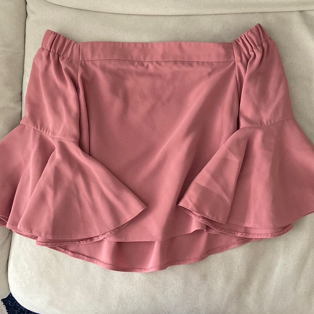 Topshop off the shoulder blouse